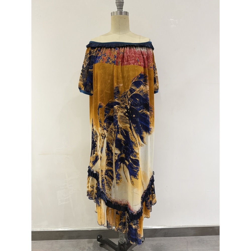 Authentic Jean Paul Gaultier Tropical Print Dress Size M